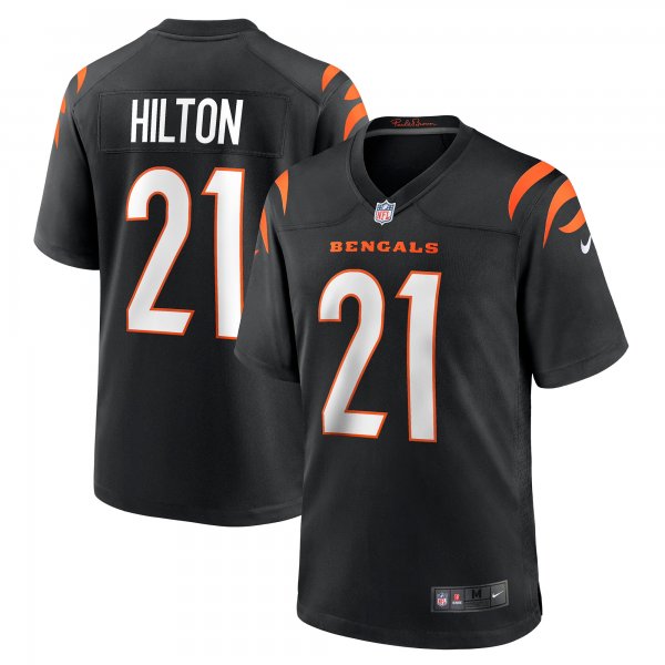 Men's Cincinnati Bengals Mike Hilton Nike Black Game Player Jersey