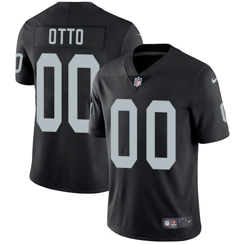 Men's Nike Las Vegas Raiders #00 Jim Otto Home Black Limited NFL Vapor Untouchable NFL Jersey