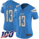 Women's Los Angeles Chargers #13 Keenan Allen Electric Blue AlternateStitched NFL 100th Season Vapor Limited Jersey