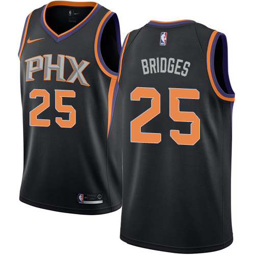 Men's Nike Phoenix Suns #25 Mikal Bridges Black Swingman Statement Edition NBA Jersey