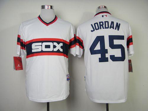 Chicago White Sox #45 Michael Jordan White Alternate Home Cool Base Stitched MLB Jersey