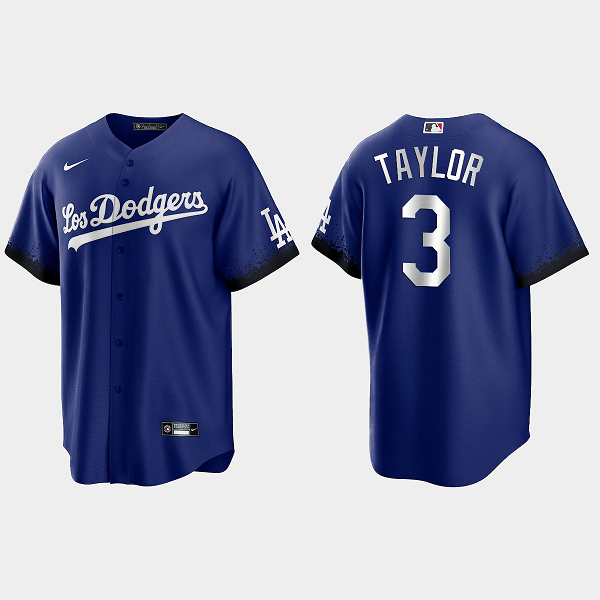 Los Angeles Dodgers Chris Taylor 2021 City Connect Replica Jersey - Royal