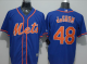 New York Mets #48 Jacob DeGrom Blue New Cool Base Alternate Home Stitched MLB Jersey