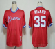 Mitchell And Ness 1980 Atlanta Braves #35 Phil Niekro Red Stitched MLB Jersey