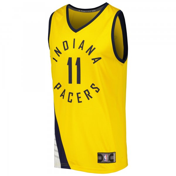 Men's Indiana Pacers Domantas Sabonis Fanatics Gold Fast Break Player Replica Jersey - Statement Edition