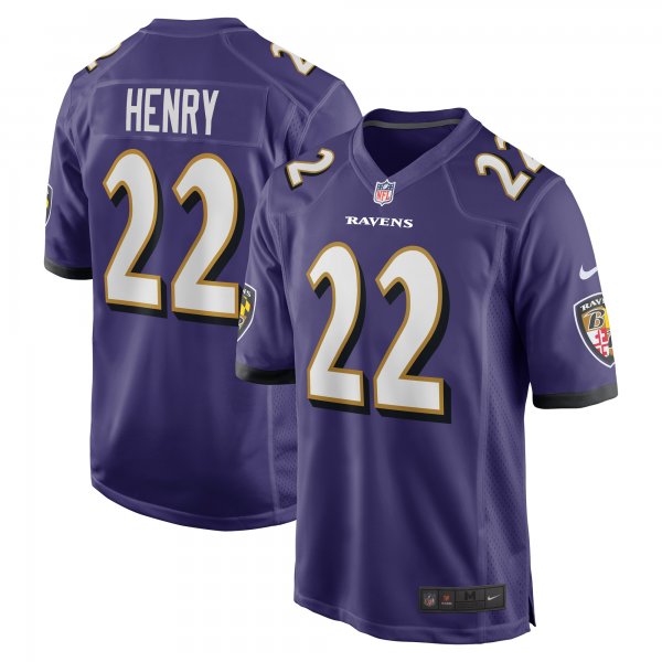 Men's Baltimore Ravens Derrick Henry Nike Purple Game Player Jersey