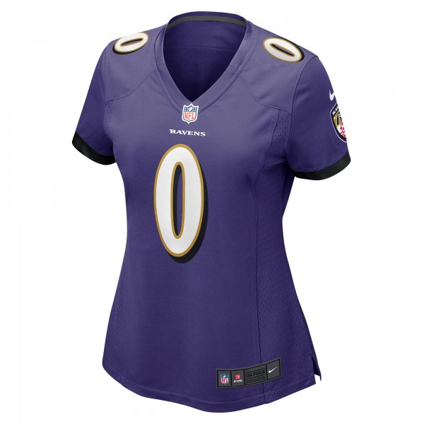 Women's Baltimore Ravens Roquan Smith Nike Purple Team Game Jersey