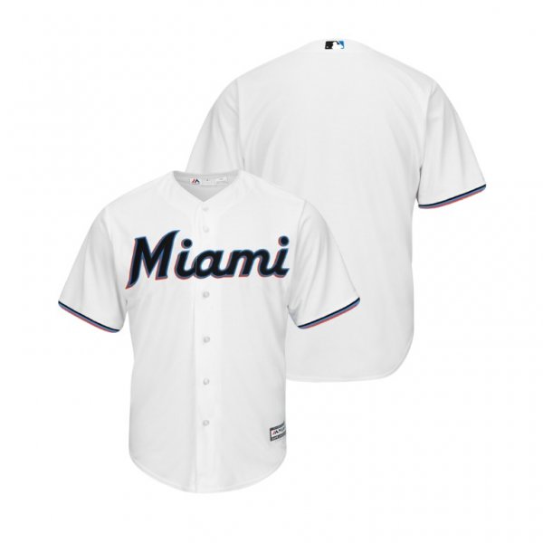 Men's Miami Marlins Official Majestic Home 2019 Cool Base MLB Jersey