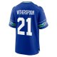 Men's Seattle Seahawks Devon Witherspoon Nike Royal Throwback Player Game Jersey