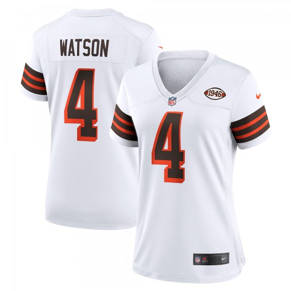 Women's Cleveland Browns Deshaun Watson Nike White Player Jersey