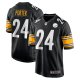 Men's Pittsburgh Steelers Joey Porter Jr. Nike Black 2023 NFL Draft Pick Game Jersey