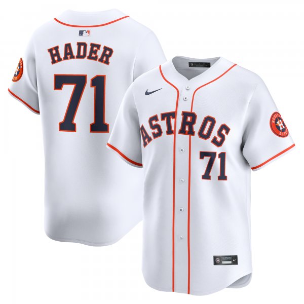 Men's Houston Astros Josh Hader Nike White Home Limited Player Jersey