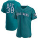 Men's Seattle Mariners #38 Robbie Ray Aqua Alternate Flexbase MLB Jersey