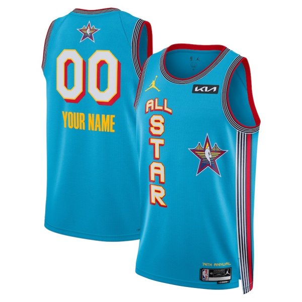 Men's Jordan Brand Unisex 2025 NBA All-Star Game Swingman Pick-A-Player Light Blue Custom Jersey