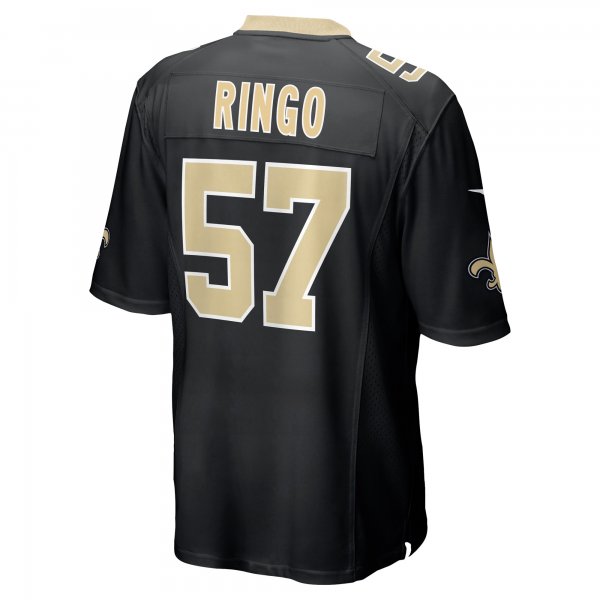 Men's New Orleans Saints Christian Ringo Nike Black Game Player Jersey