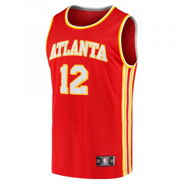 Men's Atlanta Hawks De'Andre Hunter Fanatics Red Fast Break Replica Jersey - Icon Edition