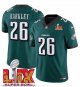 Youth Philadelphia Eagles #26 Saquon Barkley Green Super Bowl LIX F.U.S.E. Vapor Untouchable Limited Stitched Jersey