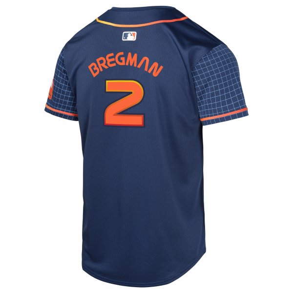 Youth Houston Astros Alex Bregman Nike Navy City Connect Limited Player Jersey