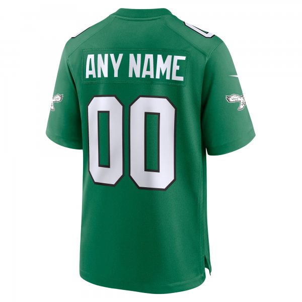 Men's Philadelphia Eagles Nike Kelly Green Alternate Custom Game Jersey