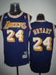 Mitchell and Ness Men's Los Angeles Lakers #24 Kobe Bryant Purple Stitched Throwback NBA Jersey