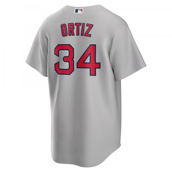 Men's Boston Red Sox David Ortiz Nike Gray Road Replica Player Jersey