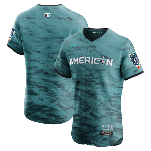 Men's American League Nike Teal 2023 MLB All-Star Game Flex Base Jersey