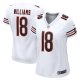 Women's Chicago Bears #18 Caleb Williams Nike White 2024 NFL Draft Limited Player Jersey