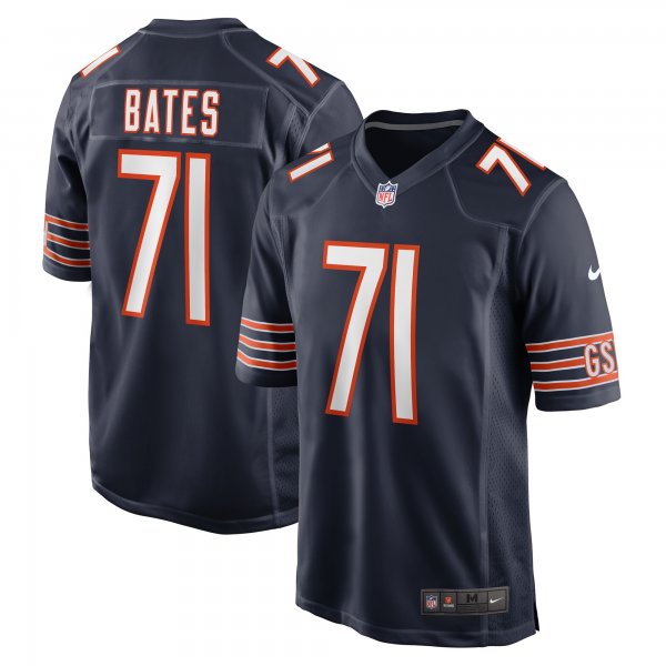 Men's Chicago Bears Ryan Bates Nike  Navy  Game Jersey