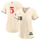 Women's Texas Rangers Corey Seager #5 Nike Cream 2023 City Connect Cool Base Jersey