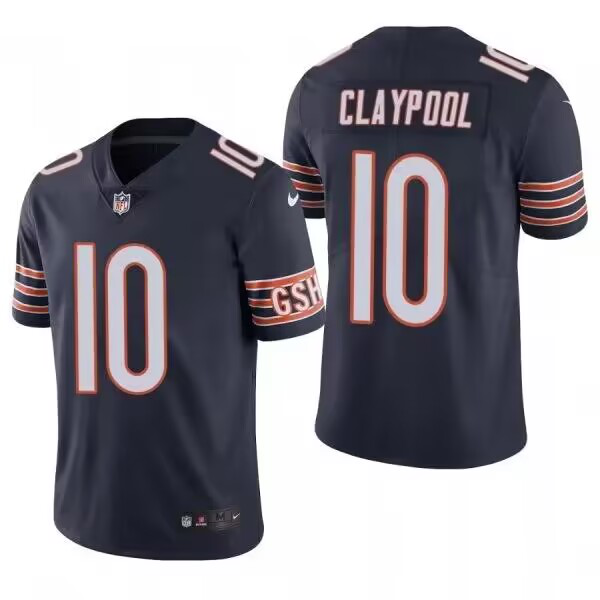 Youth Chicago Bears #10 Chase Claypool Navy Vapor Limited NFLJersey