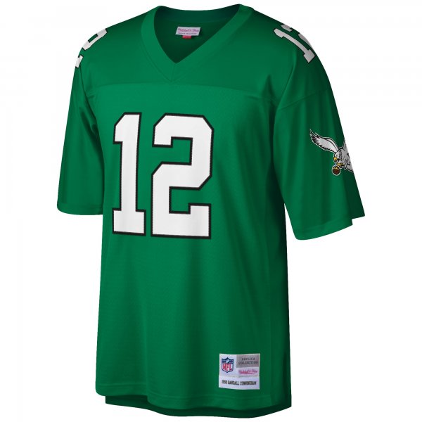 Men's Philadelphia Eagles Randall Cunningham Mitchell & Ness Kelly Green Big & Tall 1990 Retired Player Replica Jersey