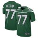 Men's New York Jets Mekhi Becton Nike Gotham Green Player Game Jersey