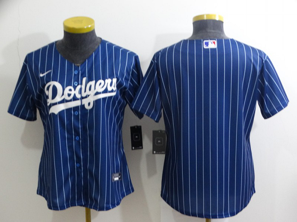 Women's Nike Los Angeles Dodgers Blank Blue Stitched MLB Cool Base Jersey