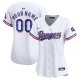 Women's Texas Rangers Nike White Home Limited Custom Jersey