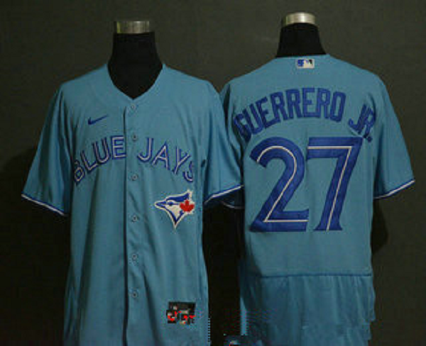 Men's Toronto Blue Jays #27 Vladimir Guerrero Jr. Blue Stitched MLB Flex Base Nike Jersey