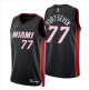 Mens's Miami Heat #77 Omer Yurtseven Black Swingman Icon Edition NBA Jersey