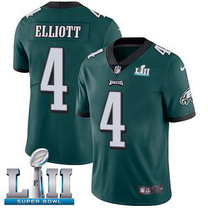 Men's Nike NFL Philadelphia Eagles #4 Jake Elliott Limited Home Midnight Green Vapor Untouchable Super Bowl LII Jersey