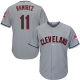 Cleveland Indians #11 Jose Ramirez Grey New Cool Base Stitched MLB Jersey