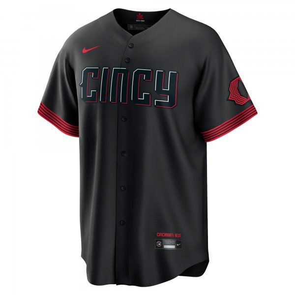 Men's Cincinnati Reds Joe Morgan Nike Black City Connect Replica Player Jersey