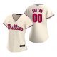 Women's Philadelphia Phillies Custom Nike Cream 2020 Alternate Jersey