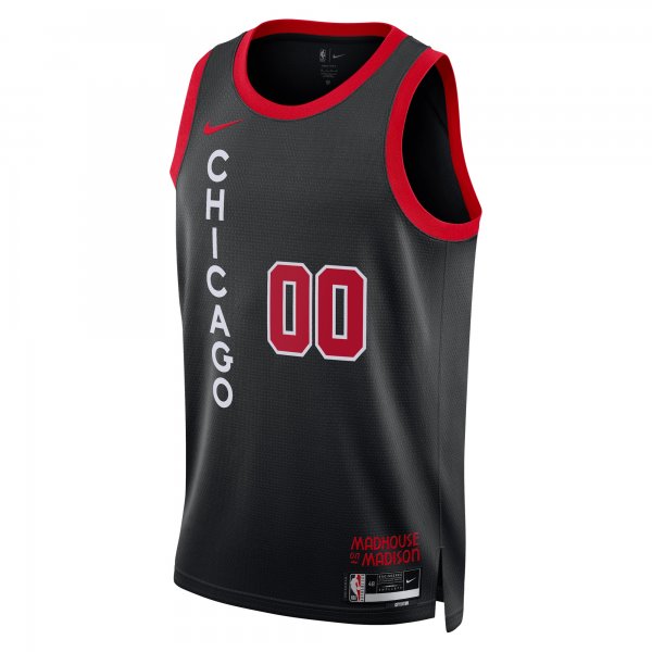 Unisex Chicago Bulls  Nike Black 2023/24 Custom Swingman Jersey - City Edition