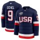 Men's #9 Jack Eichel Team USA 4 Nations Premium Navy Jersey 2025