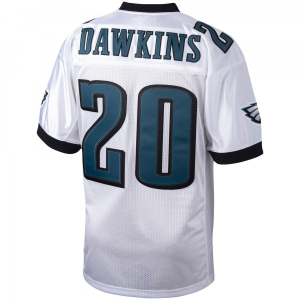 Men's Philadelphia Eagles 2004 Brian Dawkins Mitchell & Ness White Throwback Retired Player Jersey