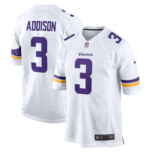 Men's Minnesota Vikings Jordan Addison Nike White Away Game Jersey