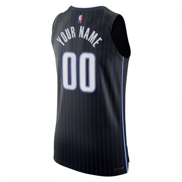 Men's Orlando Magic Nike Black 2021/22 Diamond Custom Jersey - Icon Edition