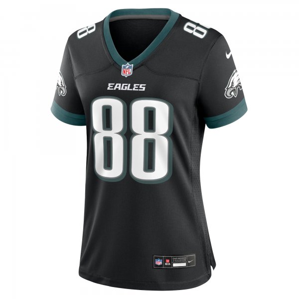 Women's Philadelphia Eagles Dallas Goedert Nike Black Alternate Game Jersey