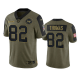 Washington Football Team Logan Thomas Olive 2021 Salute To Service Men's Limited NFL Jersey