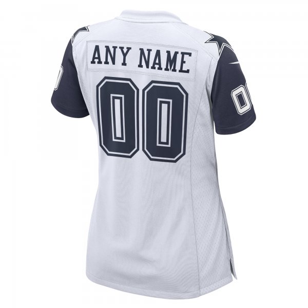 Women's Dallas Cowboys  Nike White Alternate Custom Game Jersey