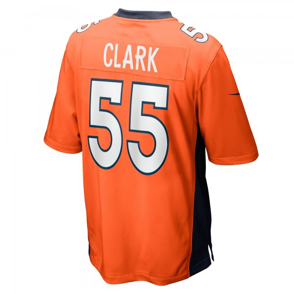 Men's Denver Broncos Frank Clark Nike  Orange Team Game Jersey