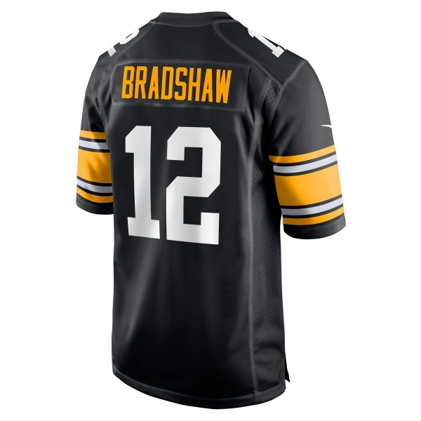 Men's Pittsburgh Steelers Terry Bradshaw Nike Black Retired Player Jersey